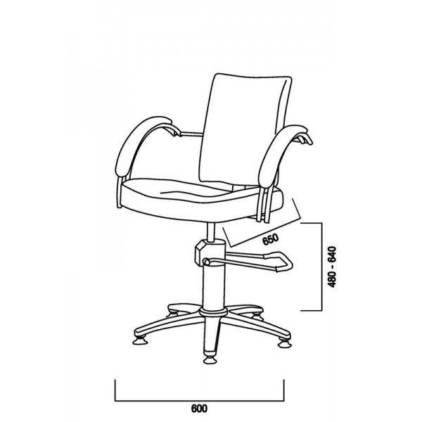 Καρέκλα Κομμωτηρίου MILANO